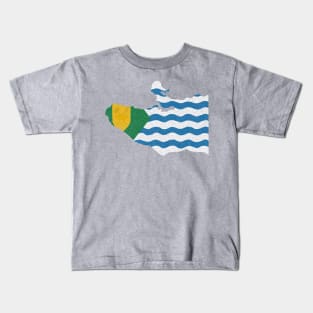 Vancouver, Canada Flag and Map Kids T-Shirt